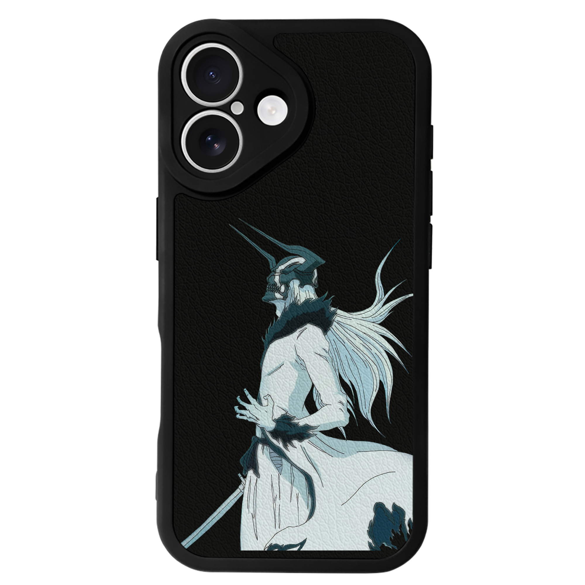 ブリーチ 黒崎一護（くろさき いちご）BLEACH Kurosaki Ichigo 【iPhone 16シリーズ対応】シリコンスマホケース（レザー調） 材質：シリコン